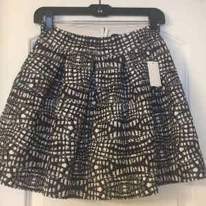 NWT Black and White Circle Skirt.